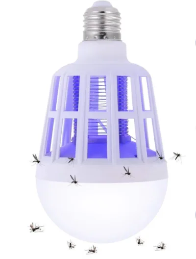 Bec cu Lampa UV Impotriva Insectelor Lumina Alba 12W