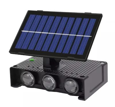 Lampa solara de perete 6 LED lumina RGB multicolora