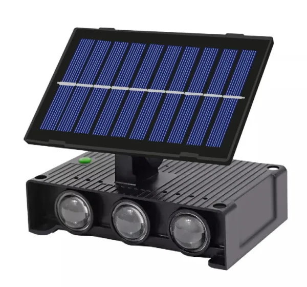 Lampa solara de perete 6 LED lumina RGB multicolora