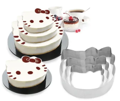 Set 3 forme pentru tort model Hello Kitty