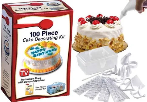 Set decorat torturi si prajituri cu 100 de piese