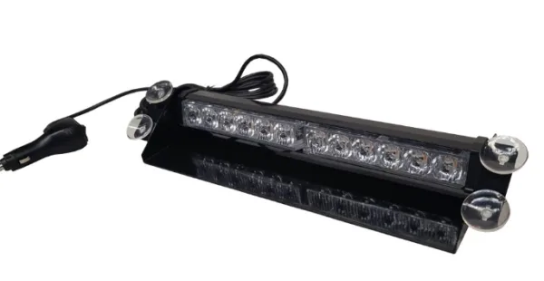 Stroboscop led auto 12 LED parbriz cob rosu albastru