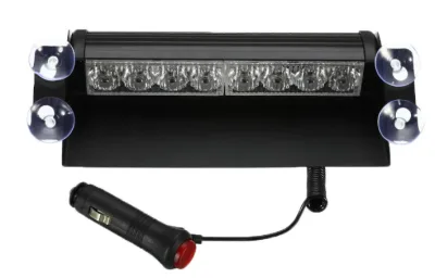 Stroboscop led auto 8 LED parbriz cob rosu albastru