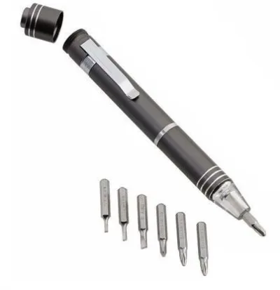Surubelnita de buzunar tip stilou cu LED 7 in 1