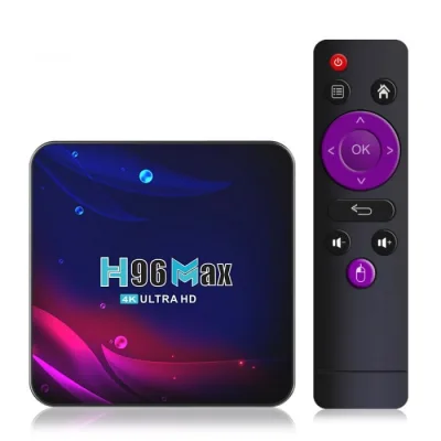 TV Box H96 Max V11 Smart Media Player, 4K, RAM 2GB DDR3, ROM 16GB, Android 11, RK3318 Quad Core, WiFi dual band, Slot Card