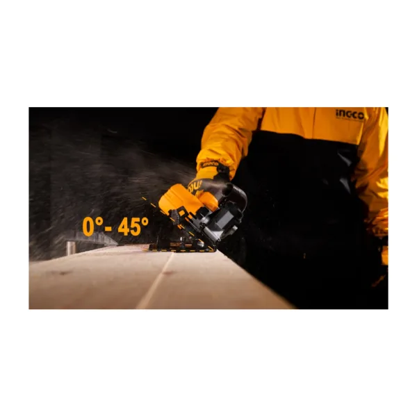 Fierastrau Circular de Mana 20V 140mm, 6300rpm, brushless Fara acumulator Ingco CSLI1402