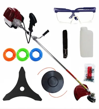 *MEGA* Motocoasa 8.5cp motor benzina 2T timpi, 58cc, 12.000rpm, 7 stele, 10 accesorii incluse, Easy Start, CAMPION PREFESIONAL CMP1546
