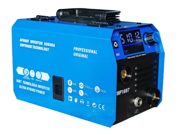 Aparat de sudura tip Invertor cu sarma 510A, MMA/MIG/MAG (TIG LIFT optional) afisaj digital, ventilat, URAL MASH IGBT TEHNOLOGY ULTRA HYBRID POWER, CMP1697