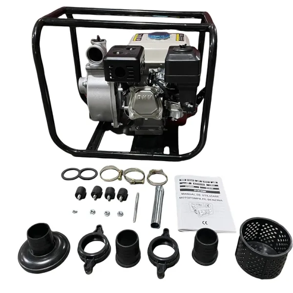 7.5cp Motopompa benzina 2 toli inch, 3600rpm, 200cmc, 4 timpi, 30m inaltime, Campion CMP1071
