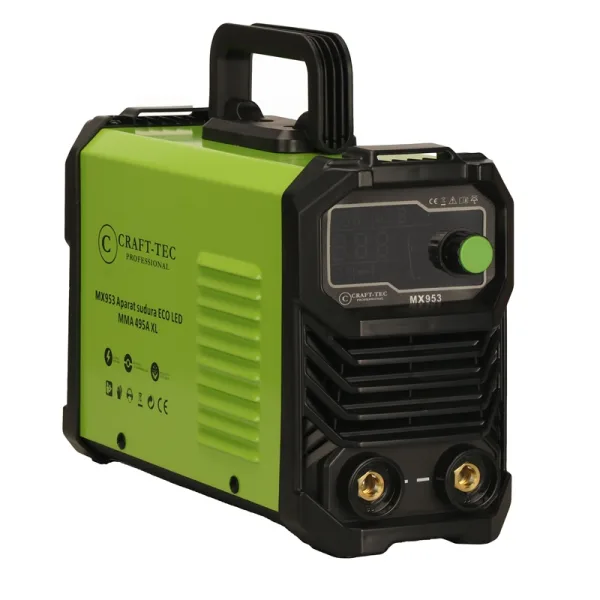 Aparat de sudura invertor 495A, cablu sudura 3m, functie anti-stick, protectie la suprasarcina, Accesorii incluse, afisaj digital, IP21S, 1.6-5mm, Craft-Tec MX953