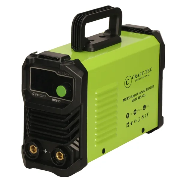 Aparat de sudura invertor 495A, cablu sudura 3m, functie anti-stick, protectie la suprasarcina, Accesorii incluse, afisaj digital, IP21S, 1.6-5mm, Craft-Tec MX953