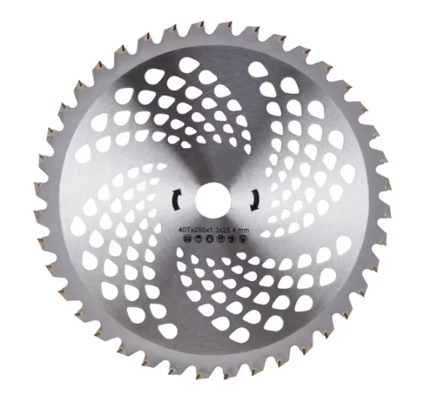 Disc vidia drept 255 mm, 40T, pentru motocoasa, prindere 25.4 mm, MTC 1373 MOTOYAMA JAPAN