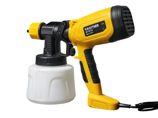 Pistol de vopsit 800w, 1400ml, 4 duze, 32000rpm, 650ml/min, putere variabila KRAFTNER KF-9174