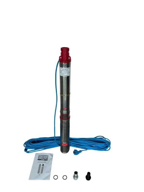 Pompa submersibila de mare adancime 3SDM2/10 – 1500W, refulare 250m, debit 12 mc/h, 8 turbine, cablu 20m – Campion – CMP1828