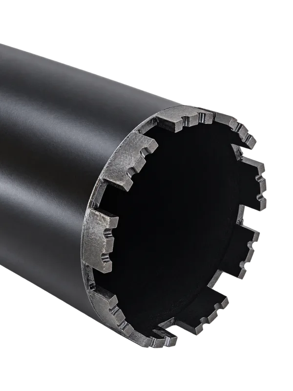 Carota diamantata segmentata 120 x 400 mm, segmente cu cobalt sudate laser, filet 7/8 UNC (22 mm), pentru beton armat si zidarie, KRAFTNER KF-3206