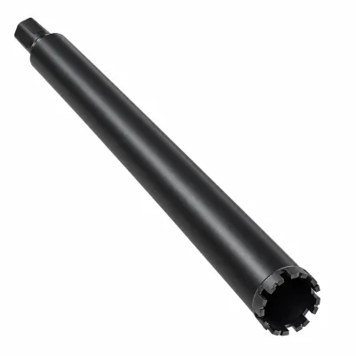 Carota diamantata segmentata 51 x 400 mm, segmente cu cobalt sudate laser, filet 7/8 UNC (22 mm), pentru beton armat si zidarie, KRAFTNER KF-9082