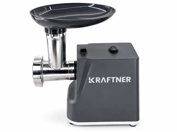 Masina de tocat carne electrica 750W, 3 in 1 (tocare, carnati, kibbe), functie revers, KRAFTNER KF-9951