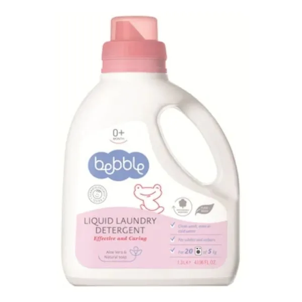 Detergent lichid pentru hainele bebelusului, 1300 ml, Bebble