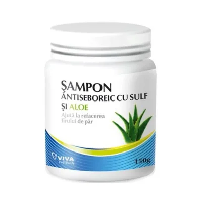 Sampon antiseboreic cu sulf si aloe, 150 g, Vitalia
