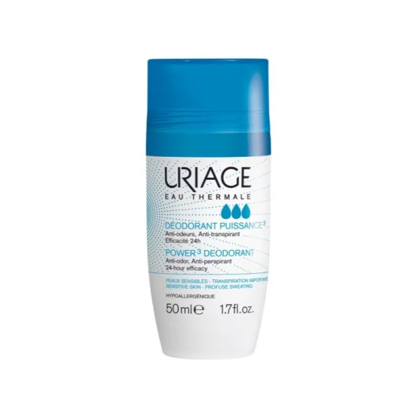 Deodorant roll-on antiperspirant 24H Puissance, 50ml, Uriage