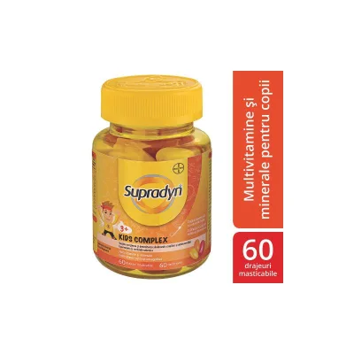 Supradyn Kids Complex, 60 drajeuri masticabile, Bayer