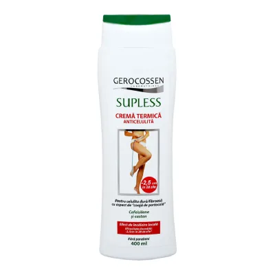 Crema termica anticelulita Supless, 400 ml, Gerocossen