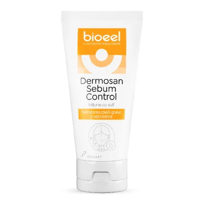 Lotiune cu sulf Dermosan Sebum Control, 100 ml, Bioeel